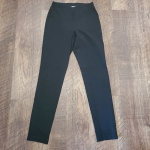 St John Collection Ponte Leggings Black Stretch Knit Work Office Casual P Petite